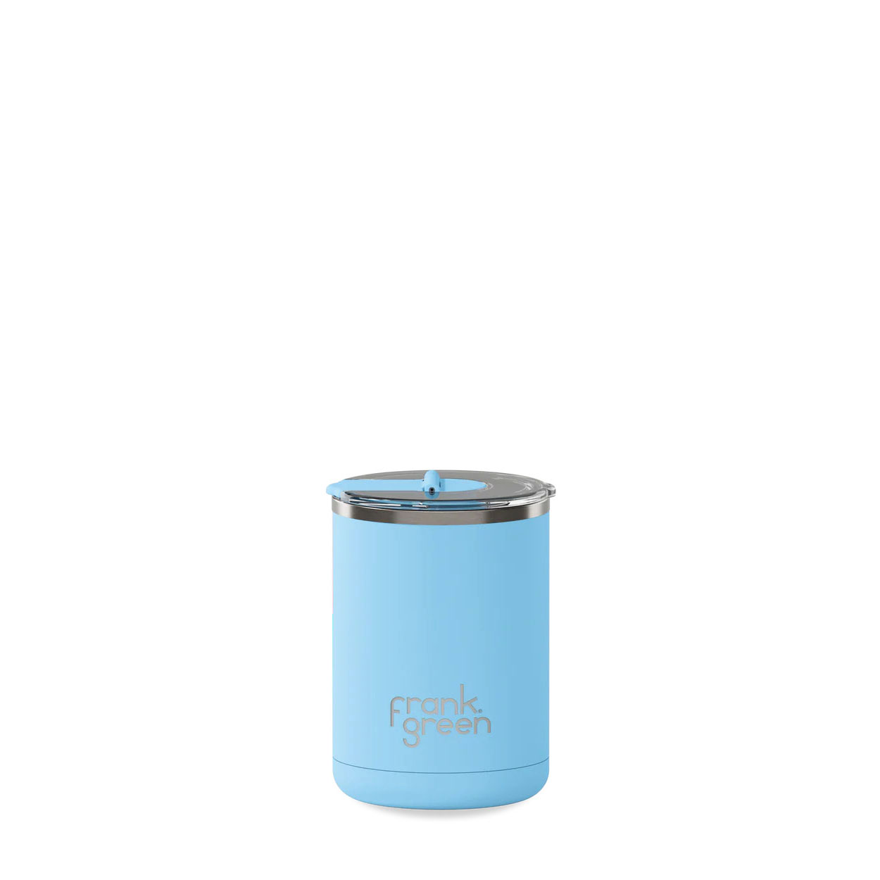 Frank Green 12oz Reusable Cup With Hinged Lid Sky Blue